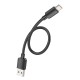 Кабель HOCO X96 Hyper charging data cable USB to Type-C 100W 6A 0.25m Black
