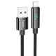Кабель HOCO U125 Benefit charging data cable with display USB iP Lightning 1,2m. Black