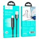 Кабель HOCO U125 Benefit charging data cable with display USB iP Lightning 1,2m. Black