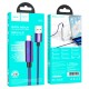 Кабель HOCO U125 Benefit charging data cable with display USB iP Lightning 1,2m. Purple