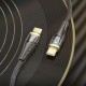 Кабель HOCO U121 Gold standard Transparent Discovery Edition Type-C to Type-C 60W 3A 1.2m Black