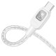 Кабель HOCO U124 Stone silicone intelligent power-off Type-C to Type-C 60W 3A 1.2m Grey