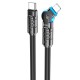 PD Кабель HOCO U118 Triumph PD rotating charging data cable Type-C Lightning Black