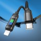 PD Кабель HOCO U126 Lantern charging data cable Type-C Lightning 1,2m. Black
