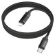 PD Кабель HOCO U126 Lantern charging data cable Type-C Lightning 1,2m. Black