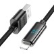 PD Кабель HOCO U127 Power PD charging data cable USB Lightning 1,2m Black