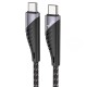 Кабель HOCO U95 Freeway PD charging data cable Type-C to Type-C 60W 3A 1.5m Black