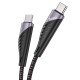Кабель HOCO U95 Freeway PD charging data cable Type-C to Type-C 60W 3A 1.5m Black