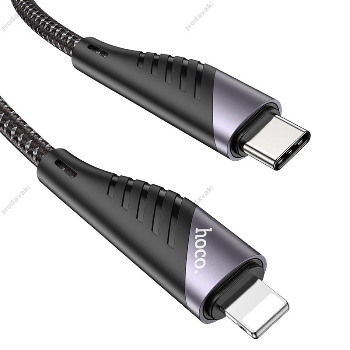 PD Кабель HOCO U95 Freeway PD Cable Type-C Lightning 20W / 3A 1,2m. Black