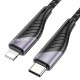 PD Кабель HOCO U95 Freeway PD Cable Type-C Lightning 20W / 3A 1,2m. Black