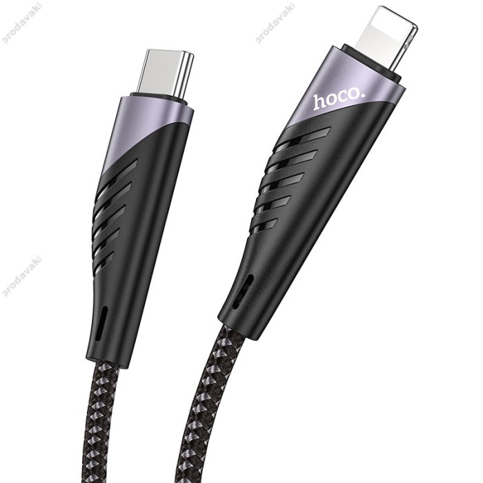 PD Кабель HOCO U95 Freeway PD Cable Type-C Lightning 20W / 3A 1,2m. Black