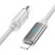 PD Кабель HOCO U127 Power PD charging data cable Type-C Lightning 1,2m. Gray