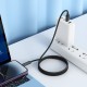 PD Кабель HOCO U127 Power PD charging data cable Type-C Lightning 1,2m. Black