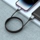PD Кабель HOCO U128 Viking 2-in-1 charging data cable USB / Type-C to Lightning 1.2m Black