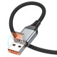 PD Кабель HOCO U128 Viking 2-in-1 charging data cable USB / Type-C to Lightning 1.2m Black