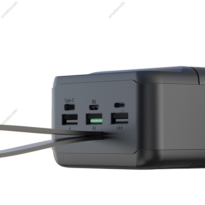 Повербанк портативний акумулятор Power bank XO PR158 fast-charging 22.5W 50000 mAh Black