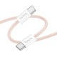 Кабель HOCO X104 Source charging data cable Type-C to Type-C 60W 2m Pink