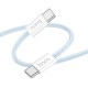 Кабель HOCO X104 Source charging data cable Type-C to Type-C 60W 3A 1m Blue