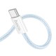 Кабель HOCO X104 Source charging data cable Type-C to Type-C 60W 3A 1m Blue