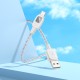 Кабель HOCO U124 Stone PD silicone intelligent power-off charging data cable USB to Type-C 3A 1.2m Grey