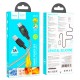 Кабель HOCO U124 Stone PD silicone intelligent power-off charging data cable USB to Type-C 3A 1.2m Black