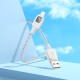 PD Кабель HOCO U124 Stone PD silicone intelligent power-off charging data cable USB Lightning 1,2m Grey