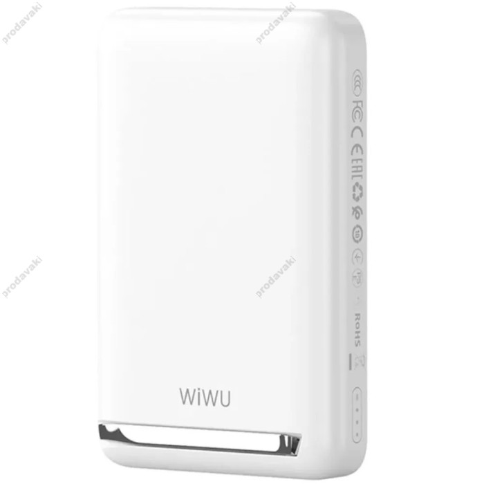 Повербанк портативний акумулятор Power Bank Wiwu Wi-P043 MagSafe магнітний 20W 10000 mAh White