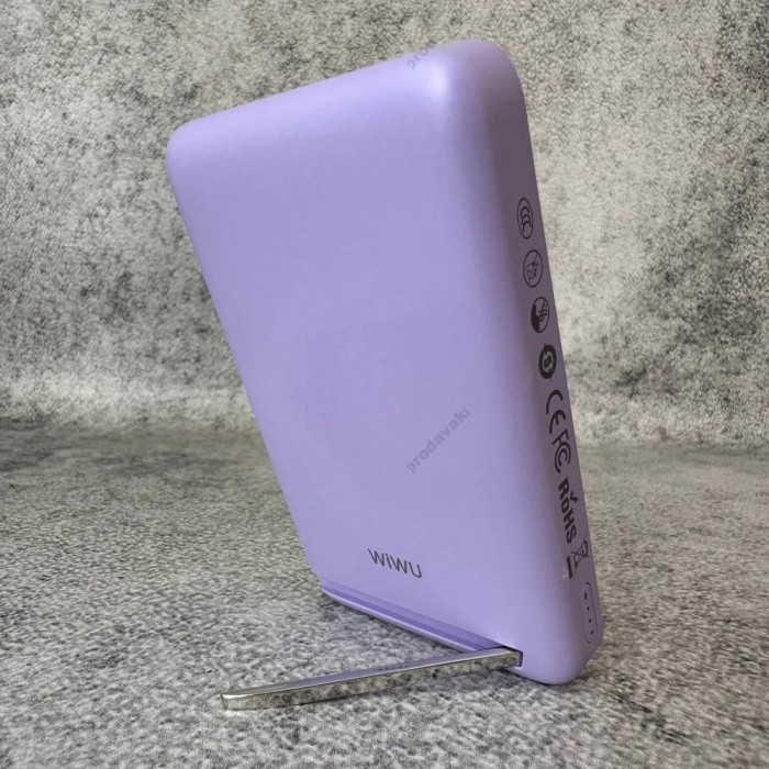Повербанк портативний акумулятор Power Bank Wiwu Wi-P043 MagSafe магнітний 20W 10000 mAh Purple