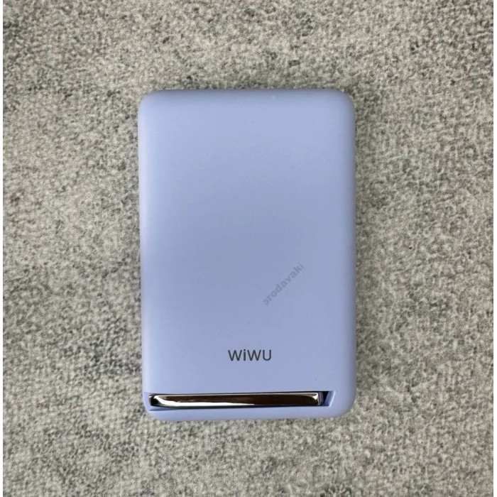 Повербанк портативний акумулятор Power Bank Wiwu Wi-P043 MagSafe магнітний 20W 10000 mAh Blue