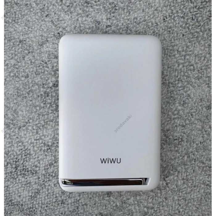 Повербанк портативний акумулятор Power Bank Wiwu Wi-P043 MagSafe магнітний 20W 10000 mAh White