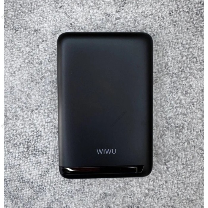 Повербанк портативний акумулятор Power bank Wiwu Wi-P043 MagSafe магнітний 20W 10000 mAh Black