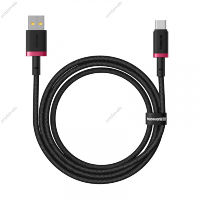 Кабель Baseus Dura Series USB to Type-C 60W 3A 2m Black-red P10377802U01-03