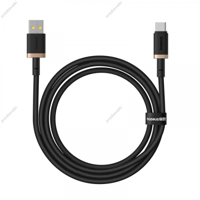Кабель Baseus Dura Series USB to Type-C 60W 3A 1m Black-gold P10377802U01-00