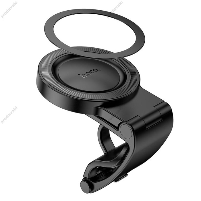 Автомобільний тримач HOCO H60 Show ring magnetic Car holder (dashboard) 4.6-7" Black
