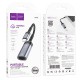 Мережевий адаптер Hoco UA26 Ethernet Type-C to RJ45 1000 Mbps 0.125m Black