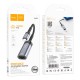 Мережевий адаптер Hoco UA26 ethernet adapter Lightning to RJ45 100 Mbps 0.125m Black