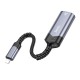 Мережевий адаптер Hoco UA26 ethernet adapter Lightning to RJ45 100 Mbps 0.125m Black