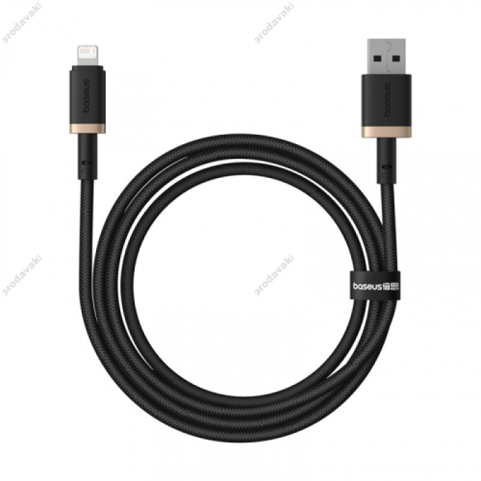 USB кабель Baseus Dura Series USB to Lightning 2.4A 1m Black-gold P10377801U01-00