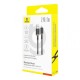 USB кабель Baseus Dura Series USB to Lightning 2.4A 1m Black-gold P10377801U01-00