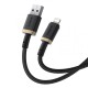 USB кабель Baseus Dura Series USB to Lightning 2.4A 1m Black-gold P10377801U01-00