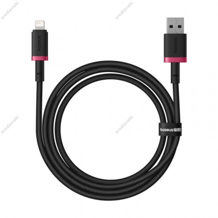 USB кабель Baseus Dura Series USB to Lightning 2.4A 1m Black-red P10377801U01-01