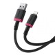 USB кабель Baseus Dura Series USB to Lightning 2.4A 1m Black-red P10377801U01-01