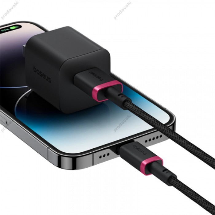 USB кабель Baseus Dura Series USB to Lightning 2.4A 1m Black-red P10377801U01-01