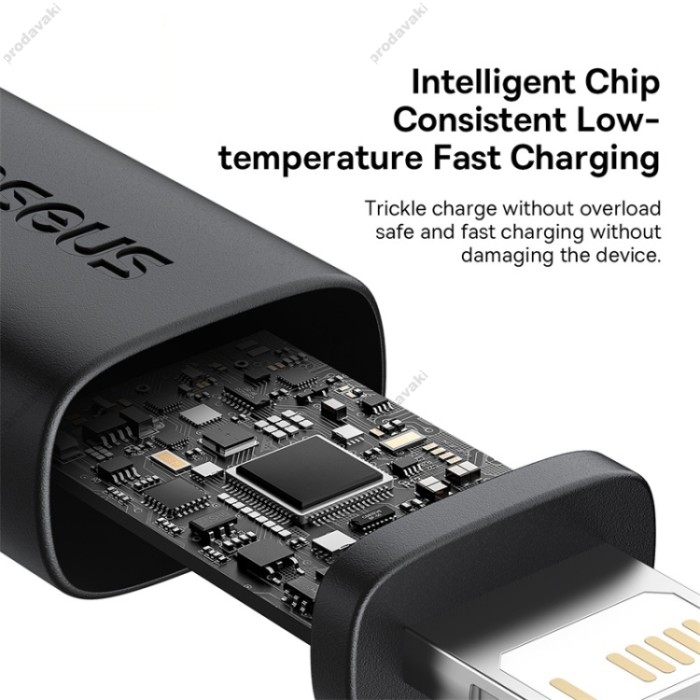 USB кабель Baseus Dura Series USB to Lightning 2.4A 1m Black-red P10377801U01-01