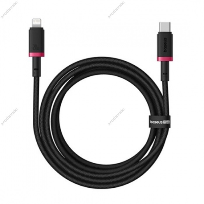 PD кабель Baseus Dura Series Type-C to Lightning 20W 1m Black-red P10377800U01-01