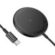 Бездротовий зарядний пристрій HOCO CW61 Phantom magnetic wireless fast charger with digital display 15W Black