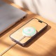 Бездротовий зарядний пристрій HOCO CW61 Phantom magnetic wireless fast charger with digital display 15W White