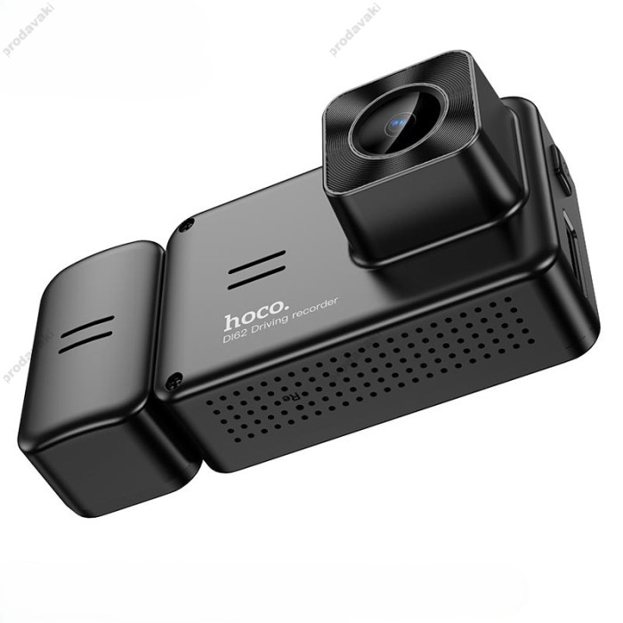 Відеореєстратор HOCO DI62 Warrior three-screen simultaneous display driving 720p Wi-Fi Black