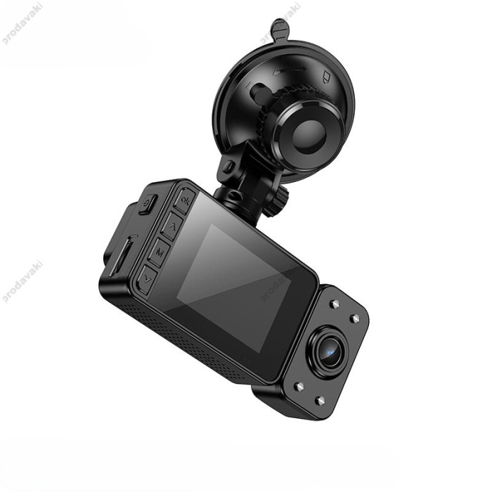 Відеореєстратор HOCO DI62 Warrior three-screen simultaneous display driving 720p Wi-Fi Black