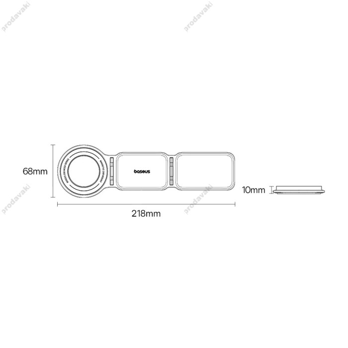 Автомобільний тримач Baseus Baseus PrimeTrip Series C02 Mega Magnetic Stick-on Version Black C40169002113-00